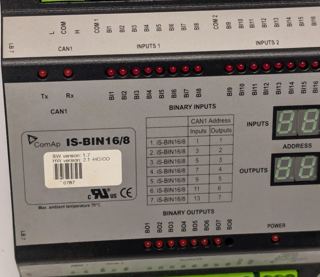 ComAp IS-BIN 16/8 Gas Control - SW Version: 1.7