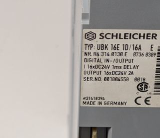 Schleicher UBK 16E 1D/16A Digital E/A-Modul R4.314.0130.0