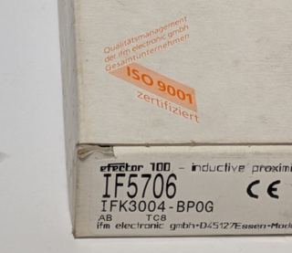 ifm electronic IF5706 – Verpackungsetikett IF5706 IFK3004-BPOG