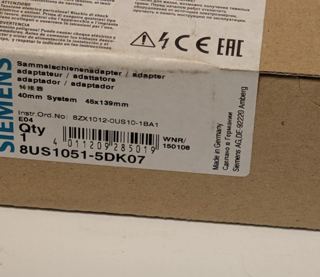Siemens 8US1051-5DK07 – Etikett 8US1051-5DK07, 40-mm-System